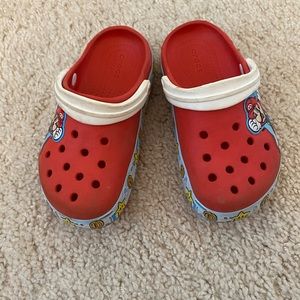 Toddler boys light up super Mario crocs